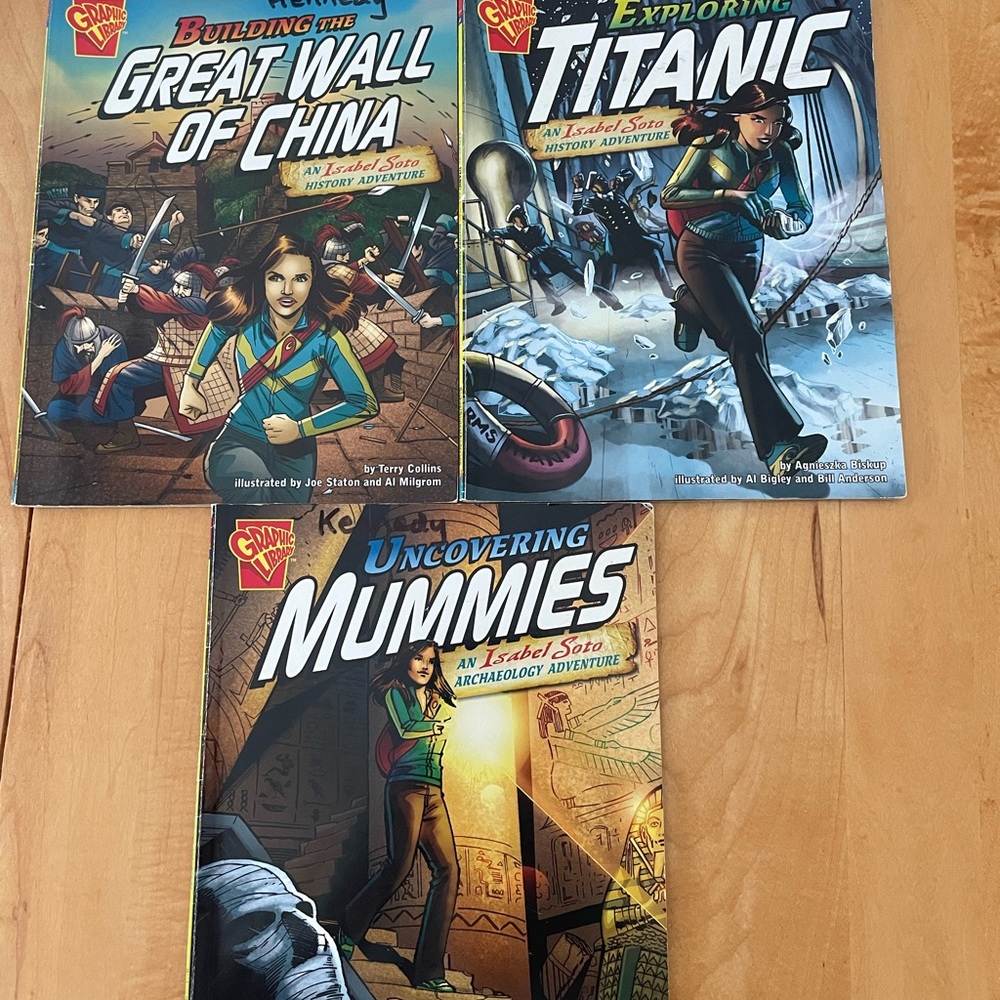 Graphic Comics Lot Isabel Soto Adventure Set Mummies Titanic Great Wall of China